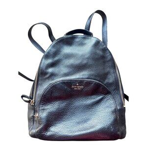 Kate Spade Black Leather Backpack
